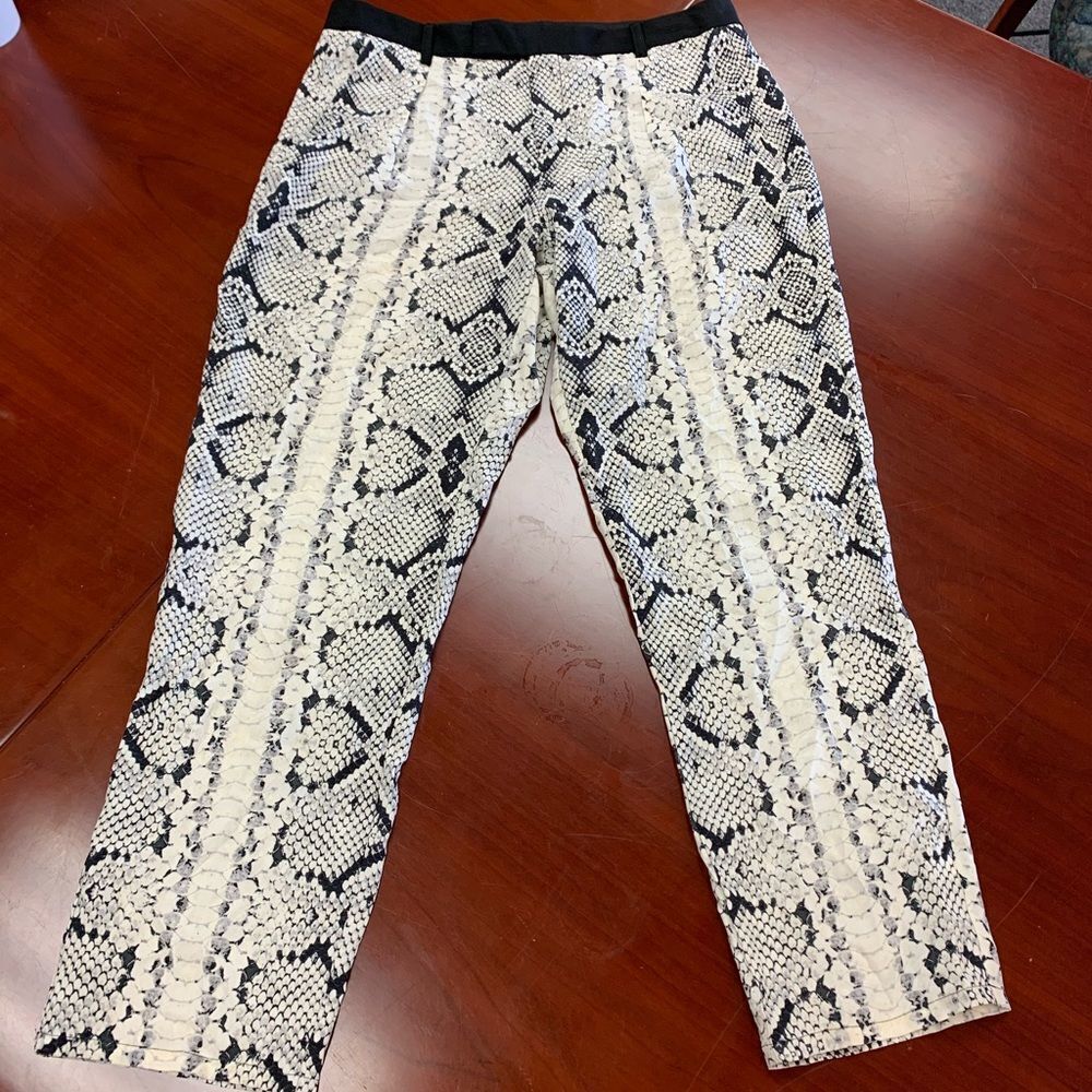 Nanette Lepore Croc Print Dress Pants sz 6 - Picture 1 of 5